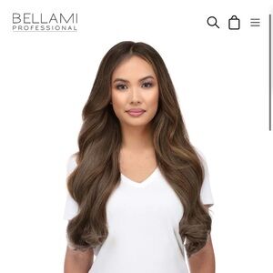 BELLAMI Luxurious  Walnut Brown Hair Extensions - 22in